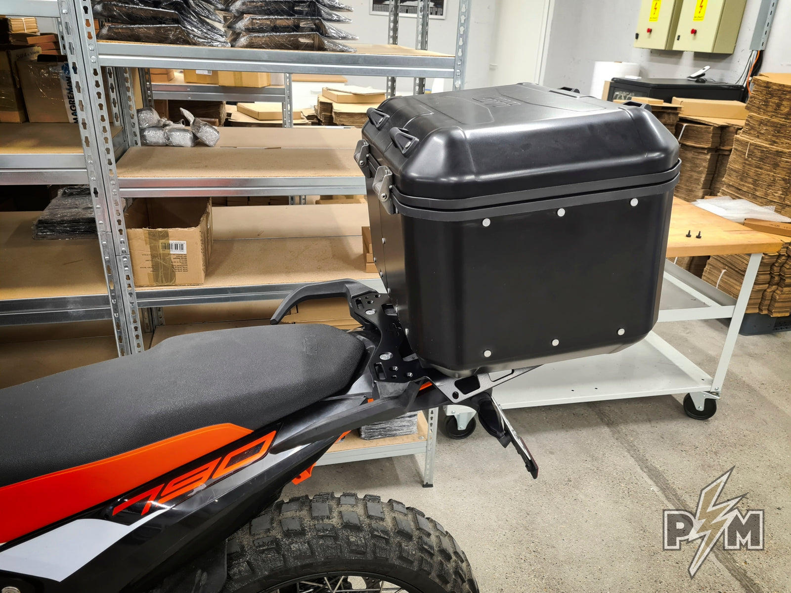 KTM 790/890 Billet rack - Large and top cases - Perunmoto