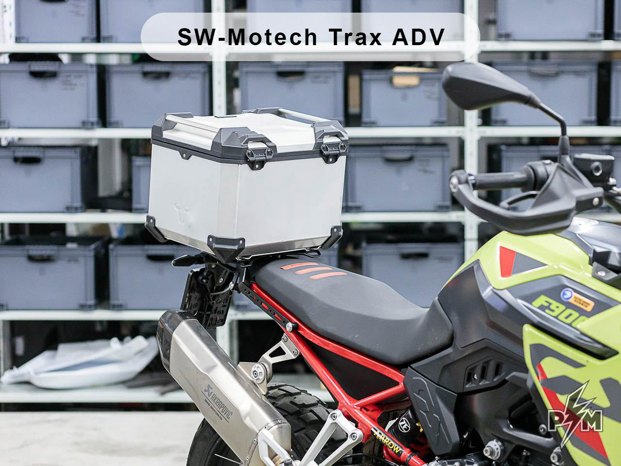 Perun moto BMW F900GS Top luggage rack - SW-Motech Trax Adv 38 top case - 1